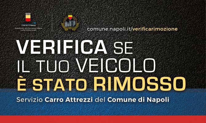 Servizio di rimozione dei veicoli in divieto di sosta per la città di Napoli