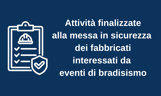 Attività finalizzate alla messa in sicurezza dei fabbricati interessati da eventi di bradisismo: comunicazione da parte dei cittadini